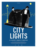 City Lights - Charlie Chaplin - Hollywood Movie Poster