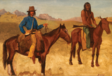 Trapper And Indian Guide - Albert Bierstadt - Landscape Painting