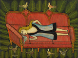 Morris Hirshfield - Girl With Pigeons