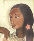 Indian Art - Amrita Sher-Gil - Portrait Of a Young Girl