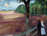 Edvard Munch -Sommernatt Painting