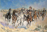 Dismounted - Trooper Moving - Frederic Remington