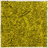 Keith Haring - Untitled (Yellow) - Pop Art Painting