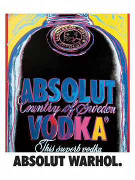 Absolut Warhol - Classic Art Advertisements - Home Bar Pub Restaurant Wall Decor - Art Poster