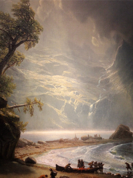 Puget Sound On The Pacific Coast - Albert Bierstadt - Landscape Painting