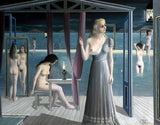 Girls By The Water (Filles Au Bord De Leau) Surrealism Painting