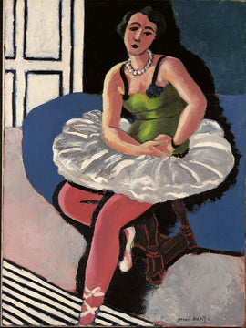 Ballet Dancer Seated on a Stool - Henri Matisse -  Post-Impressionism Painting
