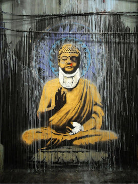 Banksy - Injured Buddha