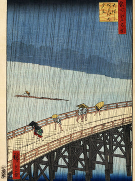 Bridge in the rain after Hiroshige - Vincent van Gogh