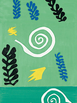 Composition Green Background 1947 (Composition Fond Vert) – Henri Matisse - Cutouts Lithograph Art Print