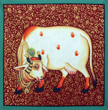 Cow - Contemporary Pichwai Painting