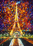 Eiffel Tower Paris - Contemporary Colorful Big Painting