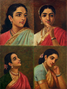 Four Portrait - Raja Ravi Varma