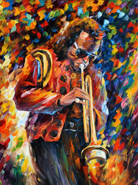 Jazz Legend Miles Davis - Beautiful Colorful Musician Painting