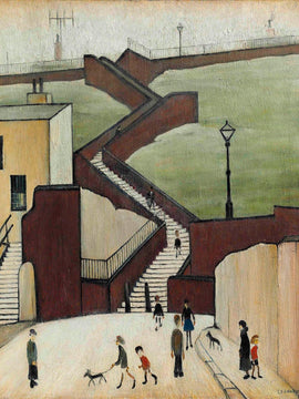 L S Lowry - Town Steps Maryport