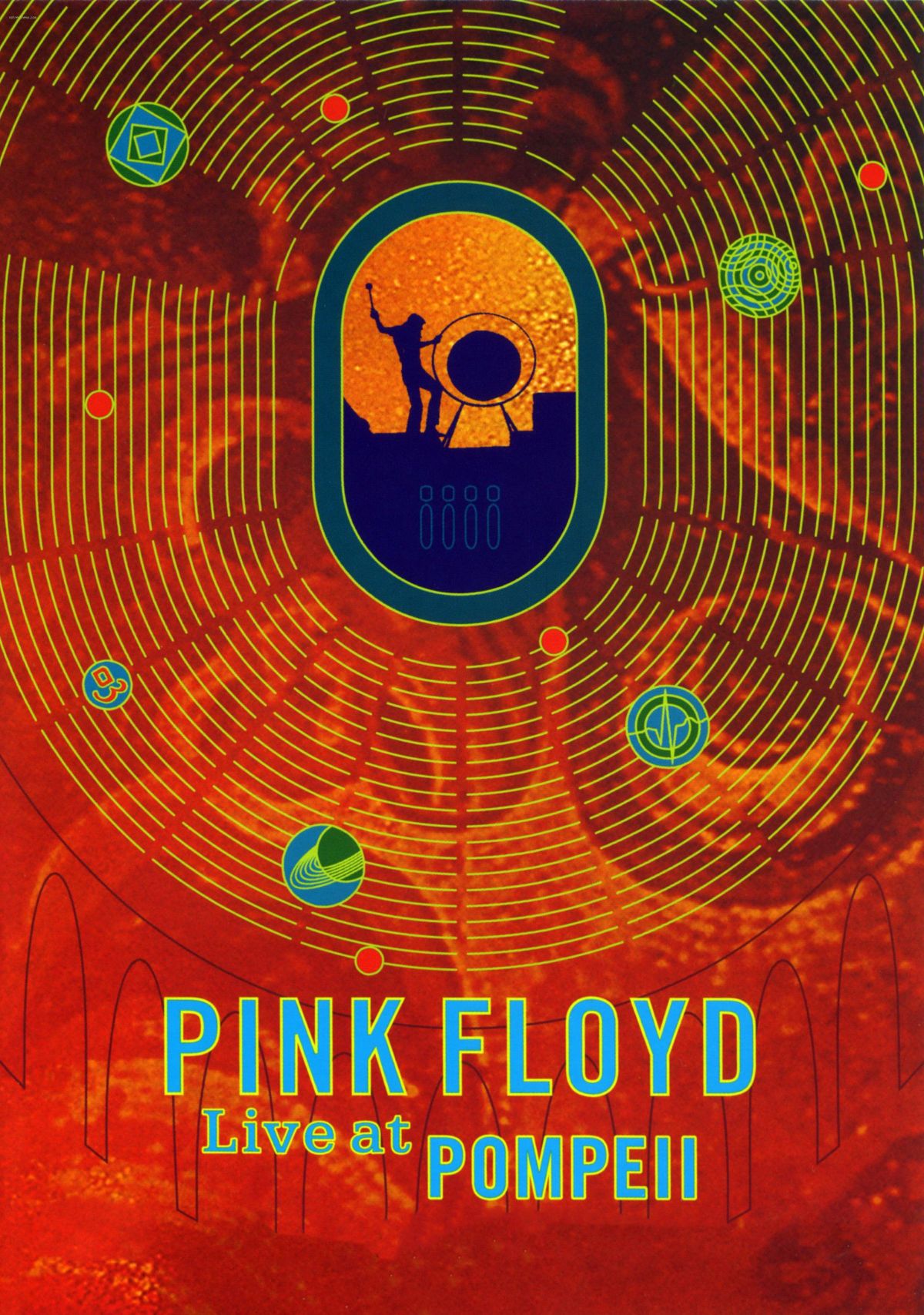 Pink Floyd - Live At Pompei - Retro Vintage Music Poster