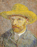 Portrait With Straw Hat 1887 - Vincent Van Gogh