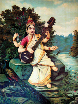 Saraswati II - Raja Ravi Varma - Indian Painting