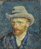 Self-Portrait with Grey Felt Hat - Vincent van Gogh