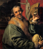 Self Portrait (With Hourglass And Skull) - Johann Zoffany