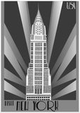Skyscraper - New York - Black And White Print