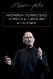 Steve Jobs Apple Founder - Innovation distinguishes between a leader and a follower