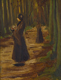Two Women In A Wood - Vincent Van Gogh