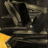 Yellow Black - Abstract Art Painting
