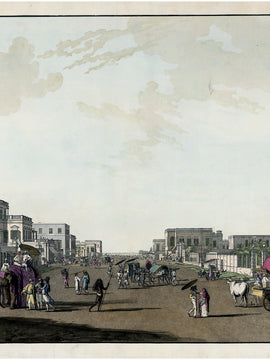 View Of Calcutta - William Daniell - Vintage Orientalist Painting