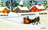 Holiday Sleigh Ride - Maud Lewis - Folk Art Painting