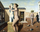 Pygmalion - Paul Delvaux - Surrealism Painting