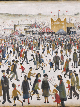 L S Lowry - Lancashire Fair Good Friday Daisy Nook