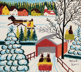Snow Covered Bridge - Maud Lewis - Folk Art Painting