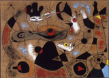 Joan Miro - A Drop Of Dew Falling From The Wing Of A Bird Awakens Rosalie Asleep In The Shade Of A Cobweb 1939