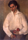 Indian Art - Amrita Sher-Gil - Young Man With Apples