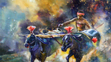 Kambala - The Annual Buffalo Race In Mangaluru - India Art Painting