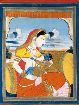 Yashoda Krishna - Vintage Indian Painting