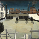 Faubourg - Paul Delvaux - Surrealism Painting