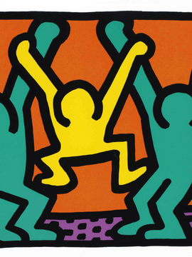 Pop Shop Series I, Plate IV - Keith Haring - Pop Art Painting