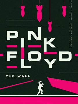 Pink Floyd - The Wall - Classic Rock Minimalist Music Concert Poster