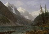 Canadian Rockies - Lake Louise - Albert Bierstadt - Landscape Painting