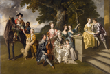 The Family Of Sir William Young - Johan Zoffany -  Vintage Painting