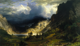 A Storm In The Rocky Mountains, Mt. Rosalie - Albert Bierstadt - Landscape Painting