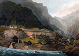 The Town Of Rampore - R Havell - James Baillie Fraser - Vintage Orientalist Aquatint Painting Of India