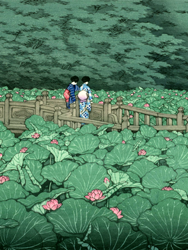 Benten Pond At Shiba (芝弁天池) - Kawase Hasui - Japanese Okiyo Masterpiece