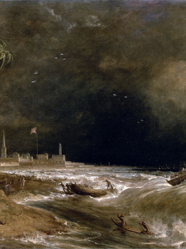 William Daniell - Madras Or For St George In The Bay Of Bengal - A Squall Passing Off