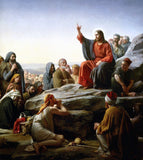Sermon On The Mount - Carl Heinrich Bloch - Jesus Christ - Christian Art Painting