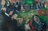At the Roulette Table in Monte Carlo - Edvard Munch