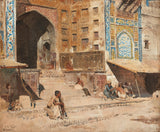 Edwin Lord Weeks - Steps of the Mosque Vazirkham Lahore