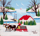 Winter Scene - Maudie Lewis - Canada Folk Art Painting